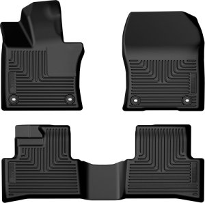 Lexus UX200 Floor Mats - Front + Rear - Husky Liners - Weatherbeater - Black - `19-`22